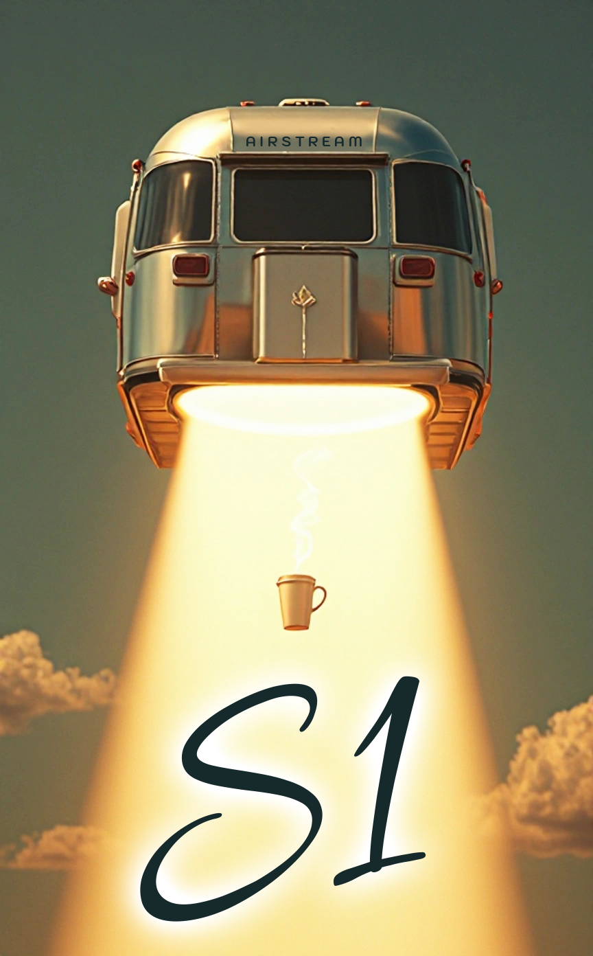 Airstream in the desert